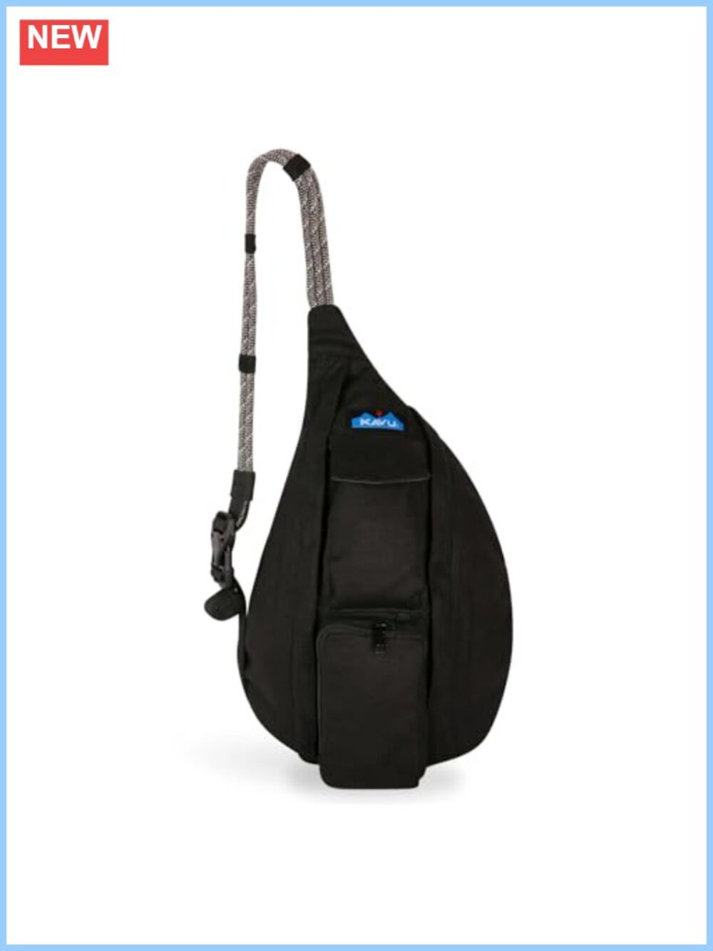 Mini Rope Bag Cotton Canvas Crossbody Sling for Travel & Outdoor